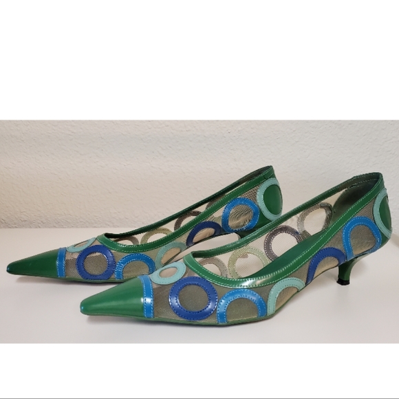 Vintage Prada Mesh Pointed Kitten Heels - Picture 8 of 8